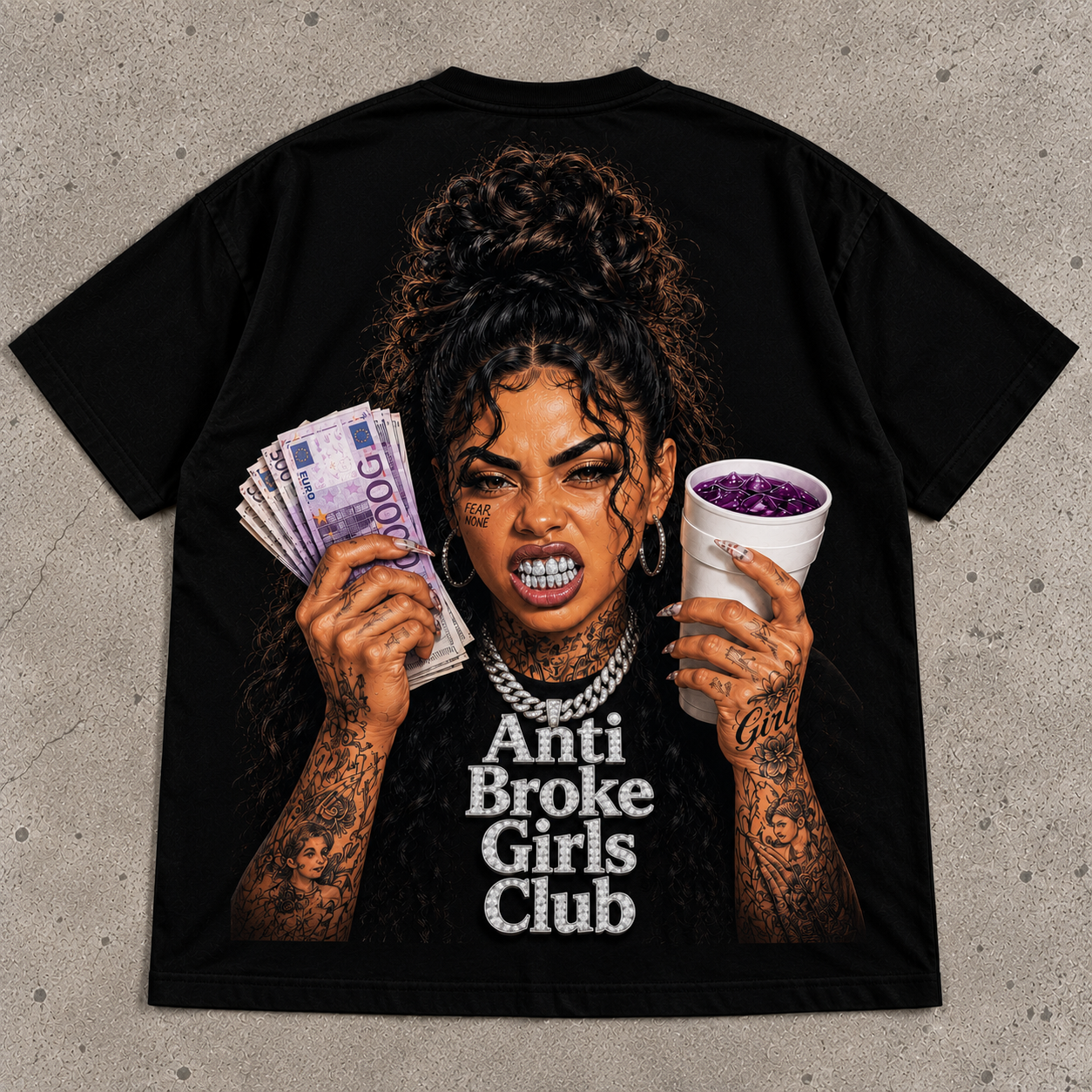 Anti Broke Girls Club Money Moves Graphic Tee