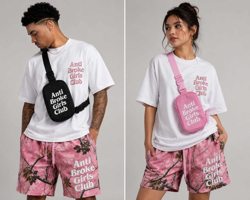 Anti Broke Girls Club Crossbody Money Bag