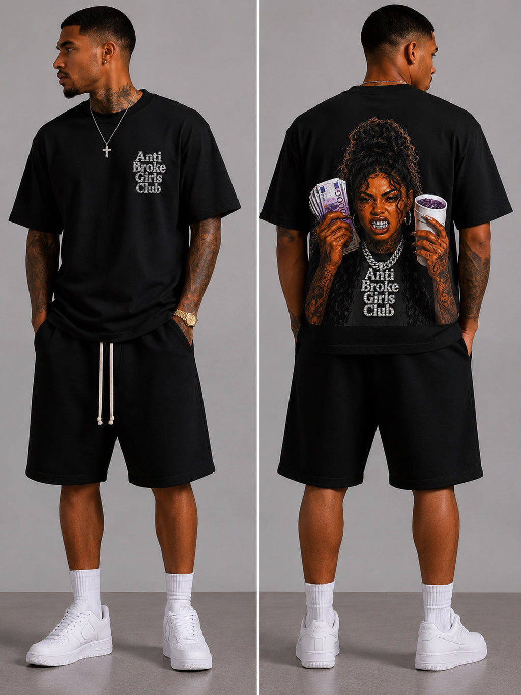 Anti Broke Girls Club Money Moves Graphic Tee